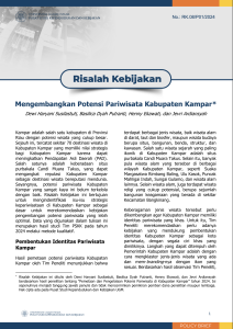 Strategi Pengembangan Potensi Pariwisata di Kabupaten Kampar